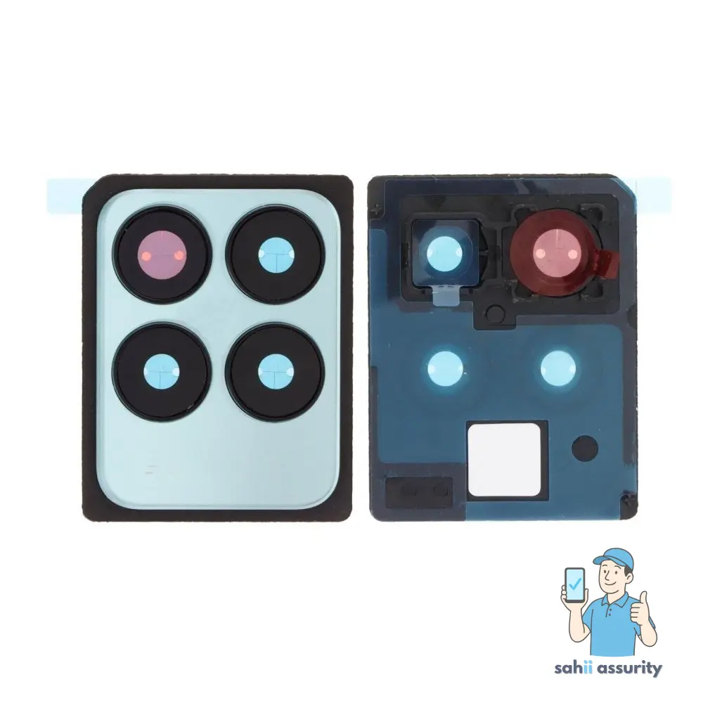 Camera Lens Glass with Frame for Realme Narzo 50 Blue